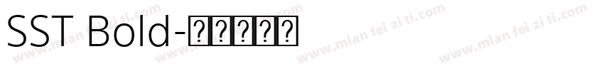SST Bold字体转换